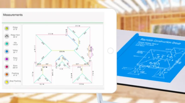 How do you read a roof blueprint?